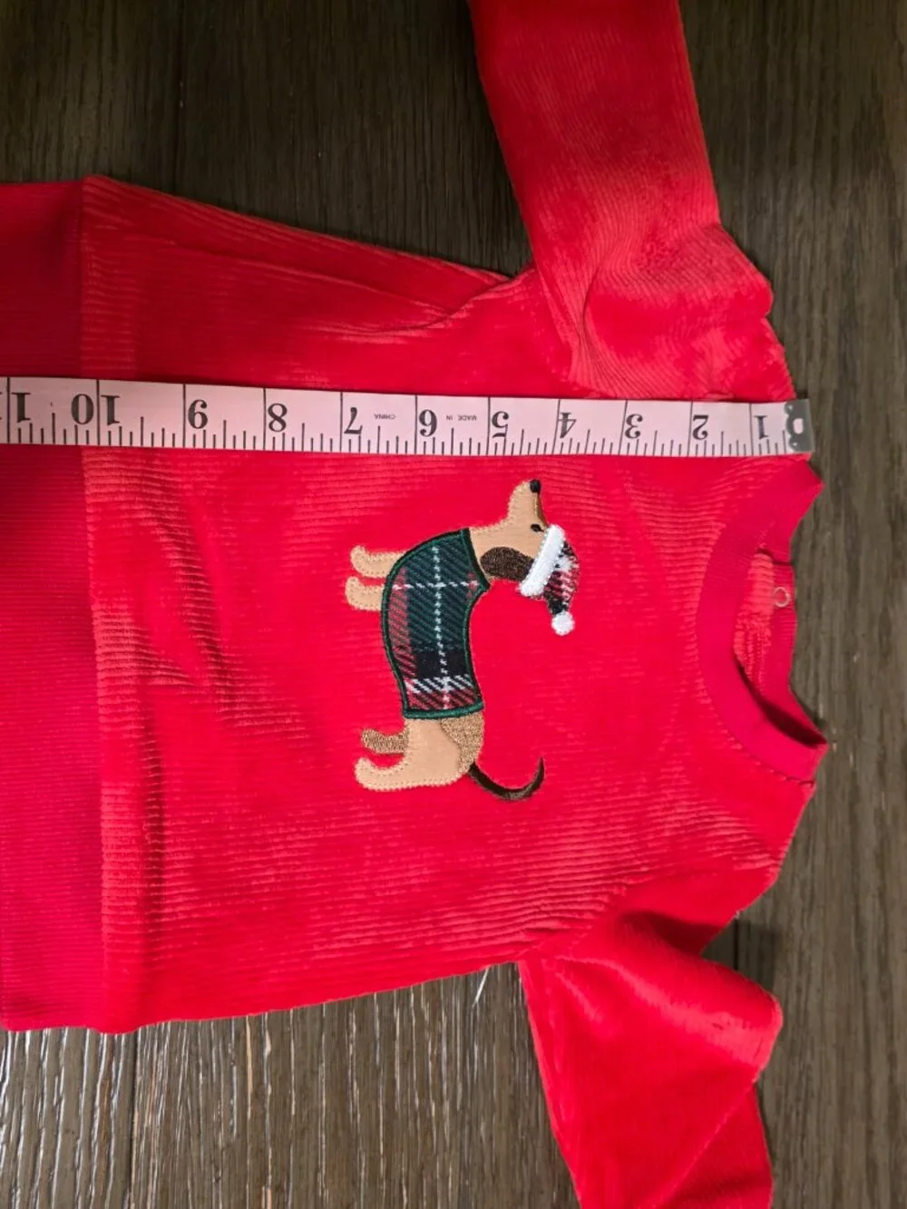 Little Me Baby Girl Plaid Puppy 2 Piece Set NWT 6M Red Christmas